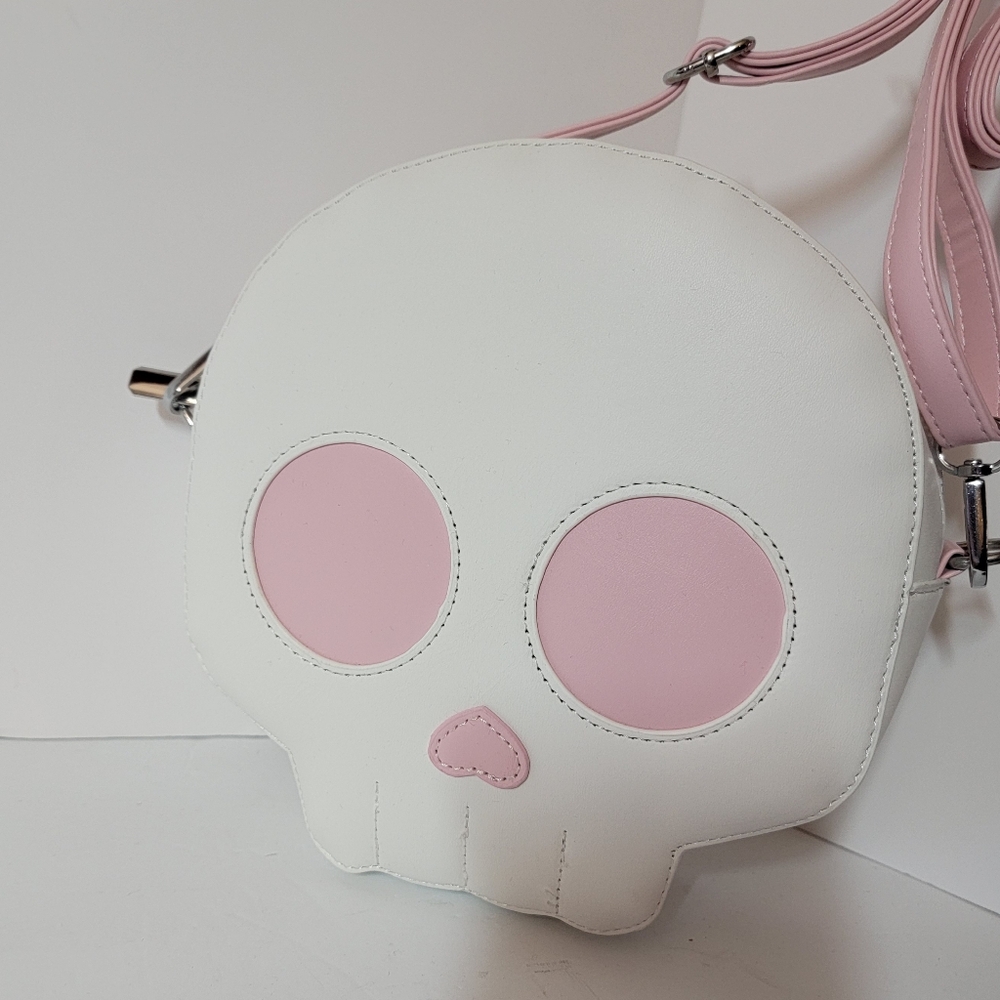 Women Skull Purse Shoulder Bag Crossbody Ghost Messenger Ladies Goth Emo